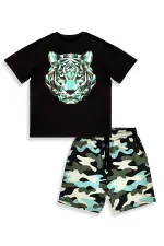 Ensemble t-shirt et short Tiger Boys