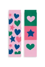 Leggings verts et roses Star Heart Girl