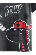 Yıldızlı Dino Erkek Çocuk 2'li Pijama Takımı