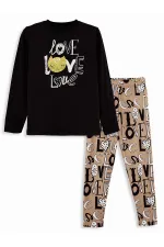 Love Girls' Leggings and T-Shirt Set