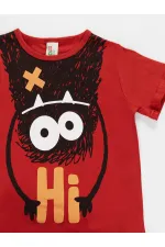 Hi Ponçik Boys' T-shirt and Shorts Set