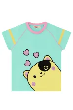 Kalpler Kız Çocuk T-shirt Şort Takım