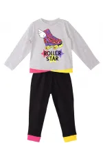 Roller Star Kız Çocuk T-shirt Pantolon Takımı