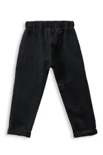 Pantalon en velours côtelé noir pour garçon