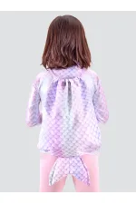 Mermaid Girl Pink Backpack Beach Bag