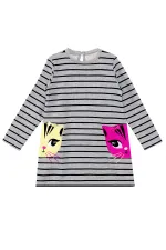 Robe de fille aux deux chats