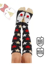 Glittery Cat Girl's Socks