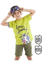 Motosiklet Turu Erkek Çocuk T-Shirt Şort Takım