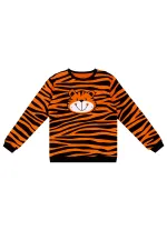 Kaplan Aplikeli Erkek Çocuk Sweat