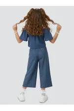 Romantik Kedi Kız Çocuk Bluz Pantolon Takım