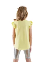 Ensemble T-shirt et legging métallisé Licorne pour fille