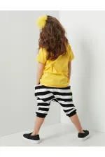 Vız Vız Maya Kız Çocuk T-shirt Kapri Şort Takım