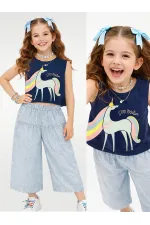 Stay Positive Kız Çocuk Pantolon T-shirt Takım