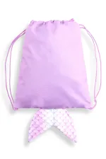 Mermaid Girl Pink Backpack Beach Bag