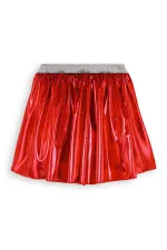 Kız Çocuk Kırmızı Metalik Parlak Etek