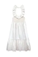 Robe blanche texturée pour fille