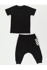 DD Hiphop Erkek Çocuk T-shirt Kapri Şort Takım