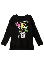 Kanatlı Şimşek Kız Çocuk Tunik Tayt Takım