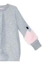 Plush Sleeved Girl's Dress