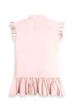 Robe-chemise licorne à pois pour fille