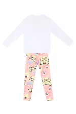 Süslü Leo Kız Çocuk T-Shirt Tayt Takım