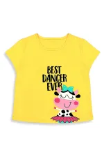 Ensemble pyjama short et short pour enfant, motif cow-girl danseuse