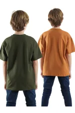 Erkek Çocuk Basic Oversize 2'li T-shirt Takım Erkek Çocuk Basic Oversize 2'li T-shirt Takım