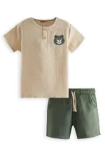 Kaplan Summer Boys' Muslin Shorts Set