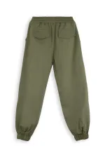Boys' Stitched Khaki Gabardine Trousers