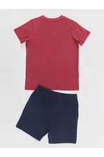 Super Güçlü Erkek Çocuk T-shirt Şort Takım
