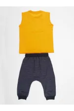 Motocross Erkek Çocuk T-shirt Kapri Şort Takım