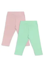 Ensemble de 2 débardeurs et leggings roses et menthe pour filles