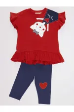 Naughty Cat Girl T-shirt and Leggings Set