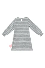 Robe rayée pour fille ours en peluche