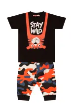 Stay Wild Erkek Çocuk T-Shirt Kapri Şort Takım
