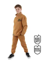 Stay Cool Oversize Boys' Mustard Tracksuit Set