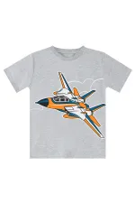 Uçak Erkek Çocuk T-shirt Kamuflaj Şort Takım