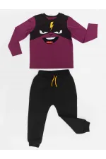 Şimşek Maske Erkek Çocuk T-shirt Pantolon Takım