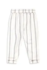 Pantalon rayé tissé simple