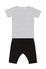 Sevimli Dino Erkek Çocuk T-shirt Kapri Şort Takım