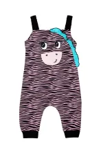 Zebra Ruffled Girl's Jumpsuit