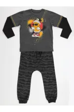 Sprey Kamuflaj Erkek Çocuk T-shirt Pantolon Takım