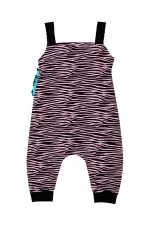 Zebra Ruffled Girl's Jumpsuit