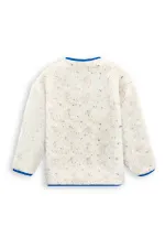 Beyaz Kız ve Erkek Çocuk Unisex Peluş Mont