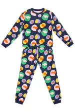 Ensemble de survêtement bleu marine coloré pour filles