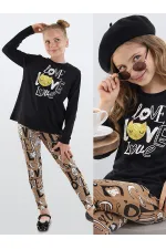 Love Girls' Leggings and T-Shirt Set