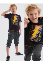 Loading Erkek Çocuk T-shirt Kapri Takım