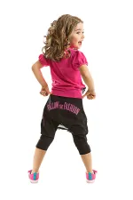 Zebra Fashion Girls' T-shirt and Capri Shorts Set