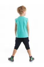 Ahoy Erkek Çocuk T-shirt Kapri Şort Takım