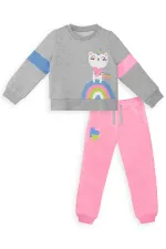 Ensemble de survêtement Rainbow Cat Girls (haut et bas)